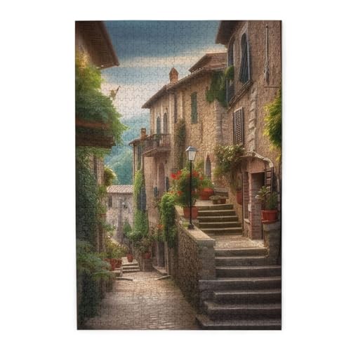 1000-teiliges Puzzle für Erwachsene, herausforderndes Puzzle für Spieleabende, Holzpuzzle Italien, toskanisch, personalisierbar, Holzpuzzle für Familie, Bilderpuzzle, fertige Größe 74,9 x 50 cm 1000-teiliges Puzzle für Erwachsene, herausforderndes Puzzle für Spieleabende, Holzpuzzle Italien, toskanisch, personalisierbar, Holzpuzzle für Familie, Bilderpuzzle, fertige Größe 74,9 x 50 cm von QMNKLET