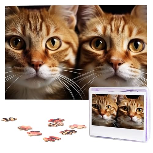 1000-teiliges Puzzle für Erwachsene, herausforderndes Puzzle für Spieleabende, Holzpuzzle Katzen, personalisiertes Holzpuzzle für Familie, Bilderpuzzle, fertige Größe 74,9 x 50 cm 1000-teiliges Puzzle für Erwachsene, herausforderndes Puzzle für Spieleabende, Holzpuzzle Katzen, personalisiertes Holzpuzzle für Familie, Bilderpuzzle, fertige Größe 74,9 x 50 cm von QMNKLET