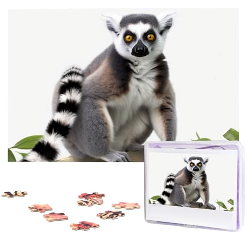 1000-teiliges Puzzle für Erwachsene, herausforderndes Puzzle für Spieleabende, Holzpuzzle mit Ringschwanz, Lemur, personalisierbares Holzpuzzle für Familie, Bilderpuzzle, fertige Größe 74,9 x 50 cm 1000-teiliges Puzzle für Erwachsene, herausforderndes Puzzle für Spieleabende, Holzpuzzle mit Ringschwanz, Lemur, personalisierbares Holzpuzzle für Familie, Bilderpuzzle, fertige Größe 74,9 x 50 cm von QMNKLET