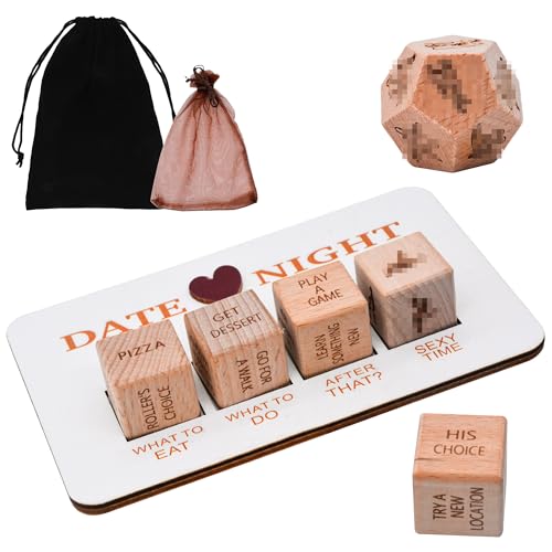 QMofeixiaodianQ Date Night Würfel für Paare, Spiele für Paare, Datum, Nacht, Date Ideen für Paare, lustiges Geschenk zum Valentinstag, Jahrestag, Hochzeit, Geburtstag, Geschenke für Frauen und Männer QMofeixiaodianQ Date Night Würfel für Paare, Spiele für Paare, Datum, Nacht, Date Ideen für Paare, lustiges Geschenk zum Valentinstag, Jahrestag, Hochzeit, Geburtstag, Geschenke für Frauen und Männer von QMofeixiaodianQ