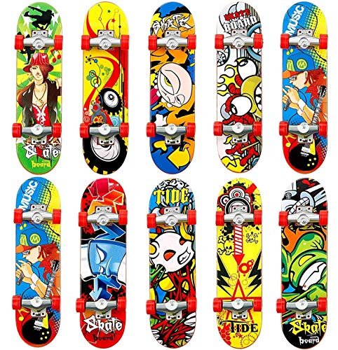 QINIFIFY Fingerskateboard, 4PCS Professional Mini Griffboards Skatepark Finger Skateboards Spielzeug Mini Skate Boarding für Kinder Spielen Oder ALS Finger Skateboard Dekoration von QINIFIFY