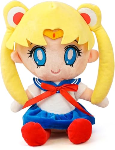 QNUOXEP Sailor Moon Anime Plüsch​ Cartoon Anime Plüsch Plüschtier Pinke Cartoon Anime Plüschpuppe Sailor Moon Sailor Chibi Moon Gro er Plüsch Kuscheltier Anime-Plüschpuppen-Figuren für Kinder20cm von QNUOXEP