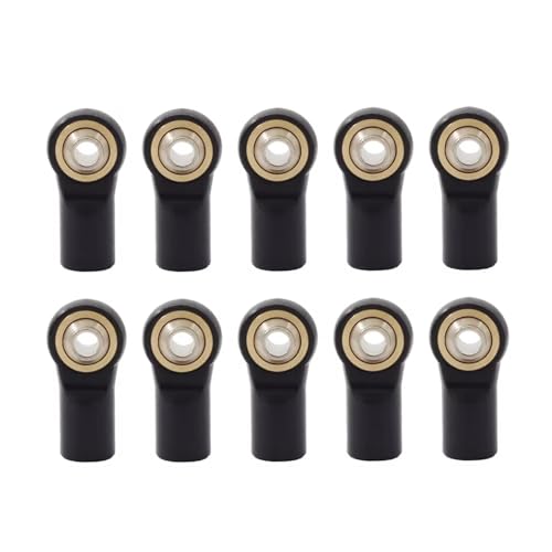 Pull Rod Link Linkage Für AXIAL Für SCX10 D90 D110 Für Tamiya CC01 1/10 RC Auto Crawler M4 * 20MM Aluminium Link Spurstangenkopf Kugelgelenk(Black) von QOAKSDY
