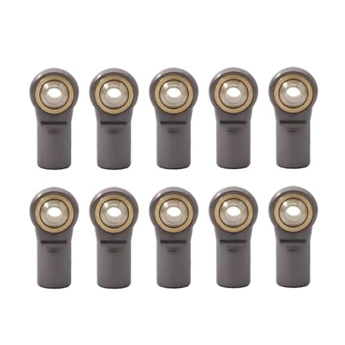 Pull Rod Link Linkage Für AXIAL Für SCX10 D90 D110 Für Tamiya CC01 1/10 RC Auto Crawler M4 * 20MM Aluminium Link Spurstangenkopf Kugelgelenk(Gray) von QOAKSDY