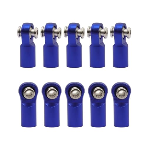 Pull Rod Link Linkage Für Arrma, Für Granite, Für Senton, Für Vorteks, Für Typhon, Für Tamiya 1/10 rc Cars Crawler M4 22 Mm Verbindungsstange, Spurstangenkopf, Kugelgelenk(Blue) von QOAKSDY