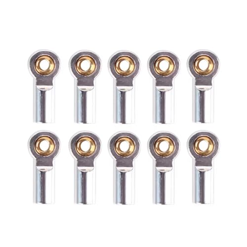 Pull Rod Link Linkage Für Axial Für SCX10 D90 D110 Für Tamiya CC01 1/10 rc Cars Crawler, 10 Stück, Metall M3 Link Spurstangenkopf, Kugelgelenk von QOAKSDY