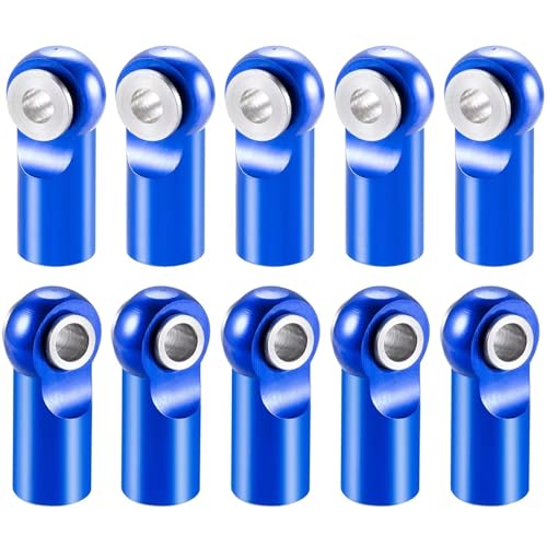 Pull Rod Link Linkage Für Axial Für SCX10 Für Tamiya CC01 Für Wraith D90 TRX4 1/10 RC-Auto M2.5 Stangenenden Gelenke Halter Krawatte Rechtsschrauben-Kugelkopf(Blue) von QOAKSDY