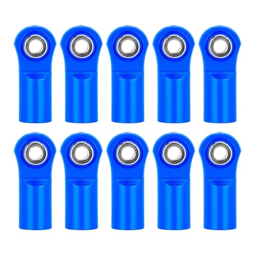 Pull Rod Link Linkage Für Axial Für SCX10 Für Traxxas Für TRX4 D90 Für Tamiya 1/10 RC Crawler Teile Metall M4 Spurstangenkopf Kugelgelenk Link Kugelgelenk(Blue) von QOAKSDY