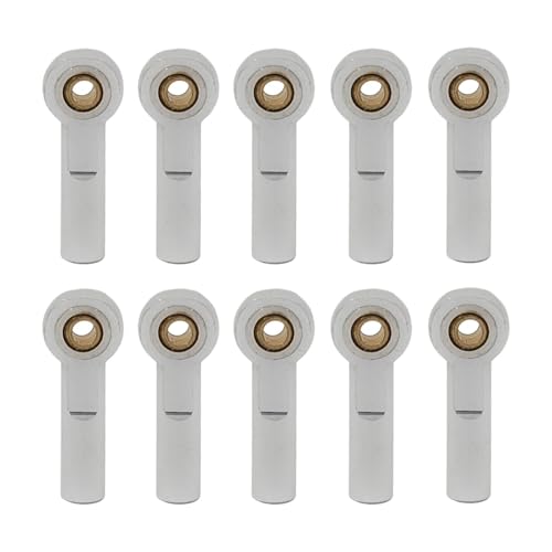 Pull Rod Link Linkage Für Axial Für SCX10 II D90 D110 Für Tamiya CC01 1/10 RC Auto Boot Auto Flugzeug Teile M3 27MM Link Spurstangenkopf Kugelgelenkenden(Silver) von QOAKSDY