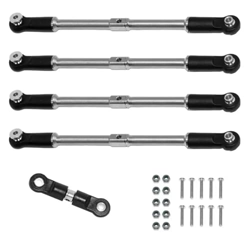 QOAKSDY Pull Rod Link Linkage Für Arrma 1/8 Für Karton Für Outcast 1/7 Für Big Für Rock RC-Auto-Tuning-Teile, 5 Stück, Vordere Und Hintere Verbindungsstange, Spurstange, Servoverbindung QOAKSDY Pull Rod Link Linkage Für Arrma 1/8 Für Karton Für Outcast 1/7 Für Big Für Rock RC-Auto-Tuning-Teile, 5 Stück, Vordere Und Hintere Verbindungsstange, Spurstange, Servoverbindung von QOAKSDY