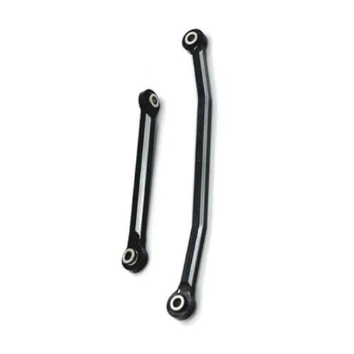 QOAKSDY Pull Rod Link Linkage Für FMS Für FCX24 1/24 RC-Modell Crawler Car Truck Für Buggy-Upgrade-Teile Metall-Lenkstangen Lenkgestänge Tie Link Kit(Black) von QOAKSDY