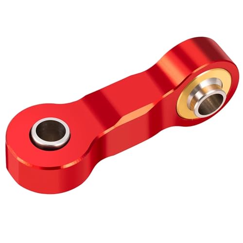 QOAKSDY Pull Rod Link Linkage Für Granit 1/18 Grom 1/14 Mojave Mega 380 Monster Truck RC-Auto-Upgrade-Teile Lenkstange(Red) von QOAKSDY