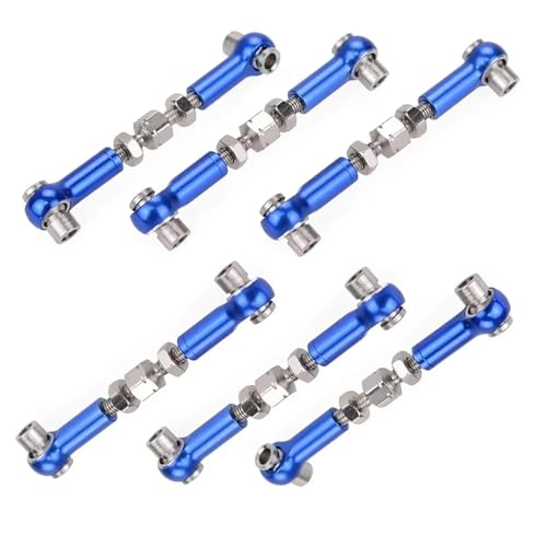 QOAKSDY Pull Rod Link Linkage Für HSP Für Redcat Für ZD Für Racing Für HPI Für LRP Für Wltoys 1/12 1/10 Drift Car Monster Truck Servogestänge Zugstange(Dark Blue) von QOAKSDY