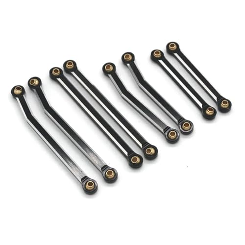 QOAKSDY Pull Rod Link Linkage Für JJRC C8801 C8808 C8809 AX8560 TRX4M 1/18 Ferngesteuertes Autozubehör Mit 8 Zugstangen(Black) von QOAKSDY