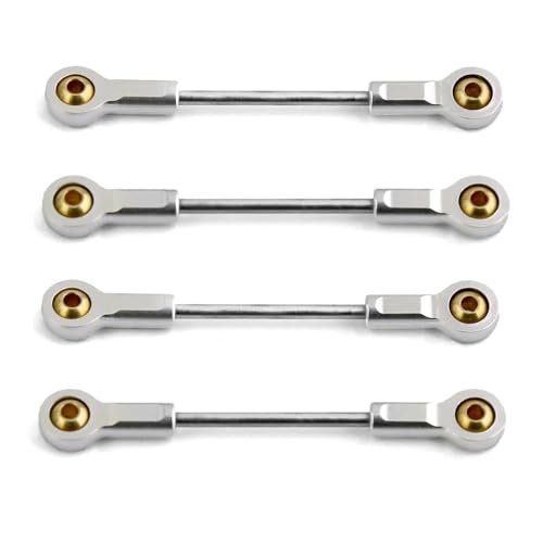QOAKSDY Pull Rod Link Linkage Für Kyosho Für MINI-Z 4x4 1/18 1/24 RC-Auto-Upgrade-Teile, Zubehör, 4 Stück, Metall Für Fahrgestell, Aufhängungsverbindungsstange, Zugstange QOAKSDY Pull Rod Link Linkage Für Kyosho Für MINI-Z 4x4 1/18 1/24 RC-Auto-Upgrade-Teile, Zubehör, 4 Stück, Metall Für Fahrgestell, Aufhängungsverbindungsstange, Zugstange von QOAKSDY