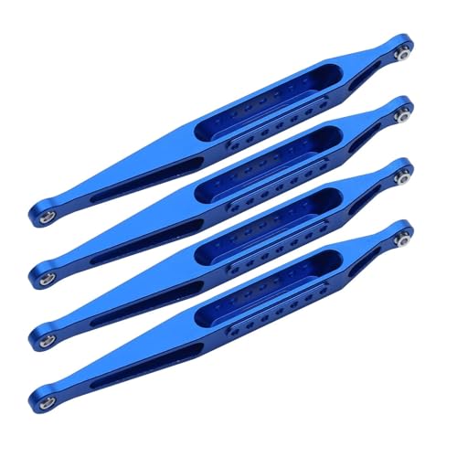 QOAKSDY Pull Rod Link Linkage Für Losi LMT 4WD Monster Truck, Vollachse, 1/8 RC-Auto-Upgrade-Teile, Metall, Oben Und Unten, Chassis-Link-Set(Blue,Lower) von QOAKSDY