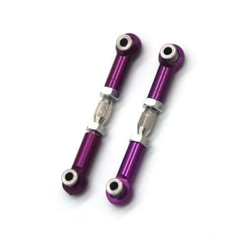 QOAKSDY Pull Rod Link Linkage Für MJX 14210 14209 1/14 RC-Auto, Metall-Upgrade-Teile, Nachrüstung Der Lenkstange, Lenkgestänge(Purple) von QOAKSDY