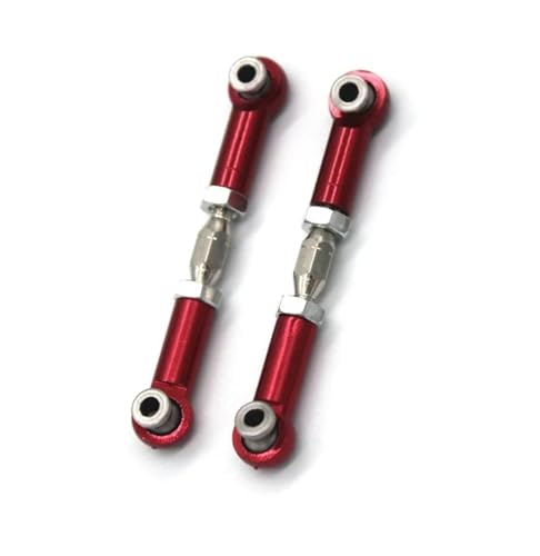 QOAKSDY Pull Rod Link Linkage Für MJX 14210 14209 1/14 RC-Auto, Metall-Upgrade-Teile, Nachrüstung Der Lenkstange, Lenkgestänge(Red) von QOAKSDY