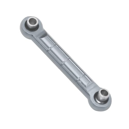 QOAKSDY Pull Rod Link Linkage Für MJX Für Hyper Go 14209 14210 H14BM 1/14 RC-Auto-Upgrade-Teil CNC-Aluminiumlegierung Pleuelstange Lenkverbindung(Gray) von QOAKSDY