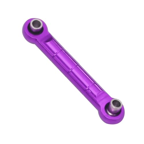 QOAKSDY Pull Rod Link Linkage Für MJX Für Hyper Go 14209 14210 H14BM 1/14 RC-Auto-Upgrade-Teil CNC-Aluminiumlegierung Pleuelstange Lenkverbindung(Purple) von QOAKSDY