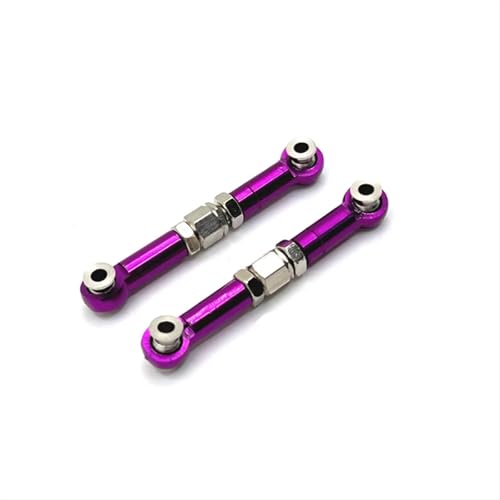 QOAKSDY Pull Rod Link Linkage Für MJX H6 16207 16208 16209 16210 RC-Autoteile, Upgrade Und Modifikation Der Lenkstange Aus Metall(Purple) von QOAKSDY