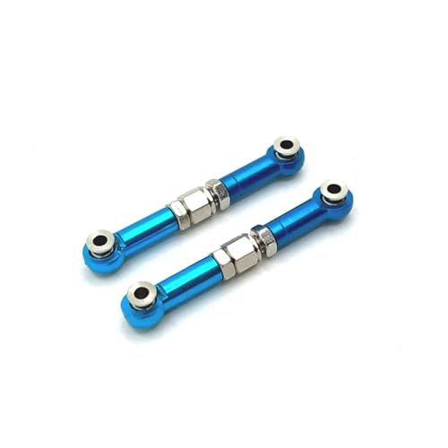 QOAKSDY Pull Rod Link Linkage Für Mjx 16207 16208 16209 16210 1/16 RC Auto Metall Upgrade Zubehör Lenkstange(Blue) von QOAKSDY