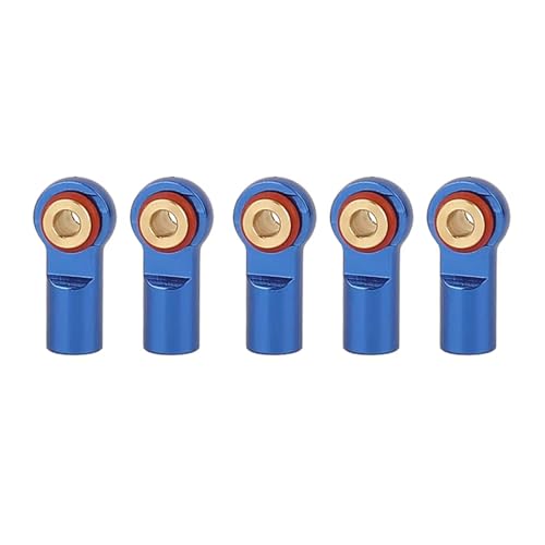 QOAKSDY Pull Rod Link Linkage Für SCX10 D90 D110 Für TRX-4-Tuningteile 1/5/10 Stück M4 Trolley-Kopfverbindungsstück Kugelgelenkstangenende Für RC-Crawler, Länge 20 Mm(Deep Blue,5Pcs) von QOAKSDY