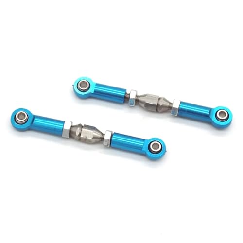 QOAKSDY Pull Rod Link Linkage Für SCY 16101 16102 16103 16104 16106 16201 1/16 Fernbedienungsautos, Upgrade-Lenkverbindungsteile Aus Metall(Blue) von QOAKSDY