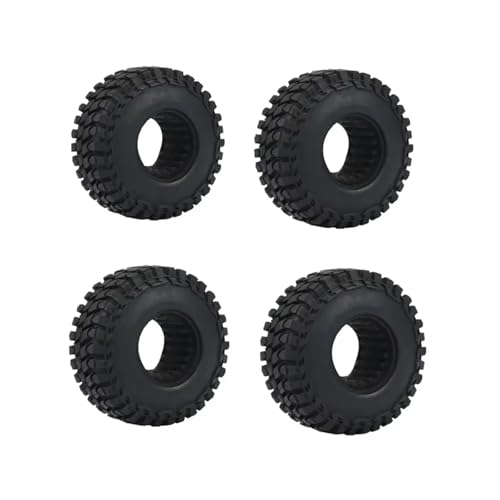 QOAKSDY RC Auto Reifen Für Axial Für SCX24 90081 Upgrade-Reifen 1/24 RC Crawler Car 4PCS 1,0" Soft Rubber All Für Terrain Wheel Tires 50 * 20/54 * 23mm(D) von QOAKSDY
