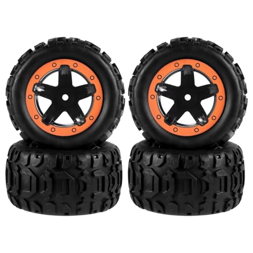 QOAKSDY RC Auto Reifen Für WLtoys 144001 124016 124018 124019 12428 Für Haiboxing 16889 RC-Car-Upgrade-Teile 4-teiliges Großes Reifenverbreiterungsrad von QOAKSDY