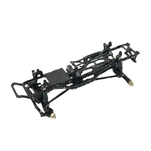 QOAKSDY RC-Cars-Upgrade Teile Für Axial Für SCX24 C10 1/24 RC Auto Teile Metall Upgrade Rahmen Ersatz Zubehör Größe 205mm * 97mm(Black) von QOAKSDY
