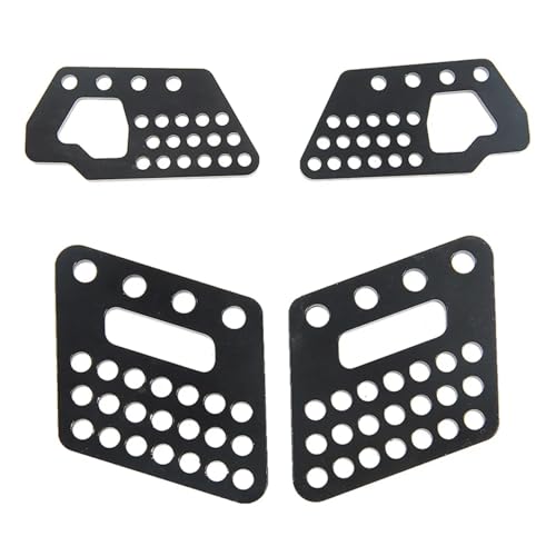 QOAKSDY RC-Cars-Upgrade Teile Für Axial Für Wraith 90018 1/10 RC Crawler Auto Aluminium Stoßdämpfer Montieren Vorne Hinten Schock Dämpfer Stehen Upgrade Teile(Front Rear Black) von QOAKSDY