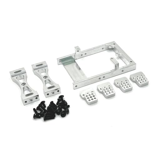 QOAKSDY RC-Cars-Upgrade Teile Für MN Für Modell 1/12 Fernbedienung Auto Zubehör Upgrade Querträger Lenkgetriebe Box Shock Modifikation(White) von QOAKSDY