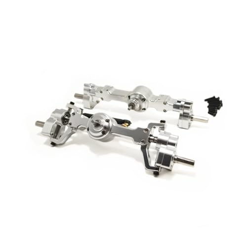 QOAKSDY RC-Cars-Upgrade Teile Für MN MN99S MN99 MND90 MN98 Modifikation Zubehör Rc Auto Vorne Und Hinten Legierung Portal Achse Metall Upgrade Teile Teil(White) von QOAKSDY