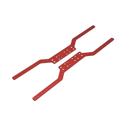 QOAKSDY RC-Cars-Upgrade Teile Für MN168 Für MN78 1:12 RC Crawler Auto Spielzeug Upgrade Teile Chassis Rahmen Schienen Modifikation Zubehör(Red) von QOAKSDY