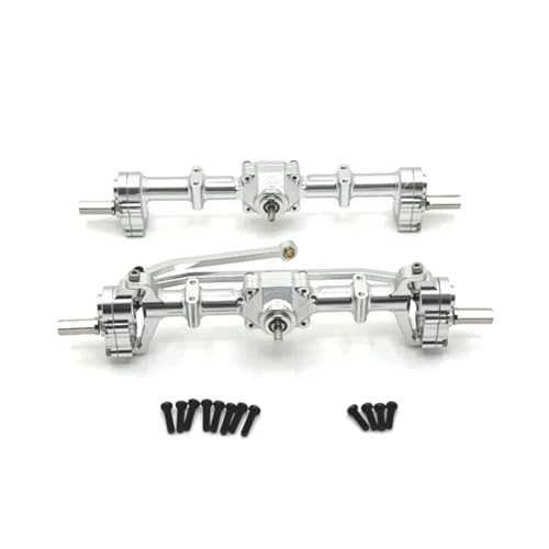 QOAKSDY RC-Cars-Upgrade Teile Für MN78 Für MN82 Für MN99S Für MN98 1/12 RC Auto Upgrade Teile Zubehör Metall Vorne Und Hinten Portal Achse Ersatz(White) von QOAKSDY