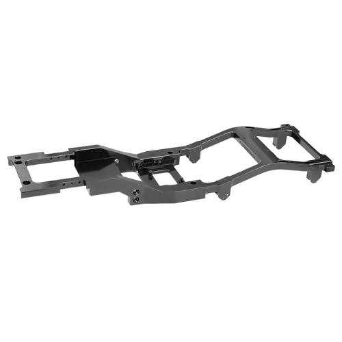 QOAKSDY RC-Cars-Upgrade Teile Für Mangniu 1/12 Für MN82 LC79 Metall Auto Chassis Rahmen Körper RC Integrierte Modifikation Aluminium Upgrade Teile(Black) von QOAKSDY