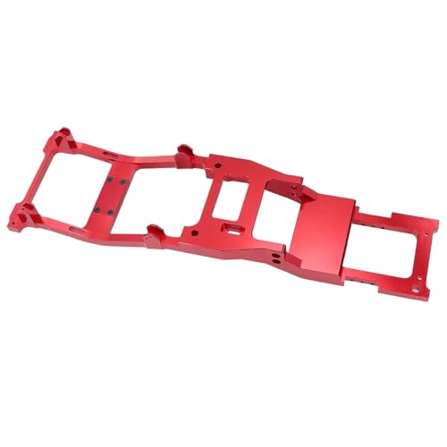 QOAKSDY RC-Cars-Upgrade Teile Für Mangniu 1/12 Für MN82 LC79 Metall Auto Chassis Rahmen Körper RC Integrierte Modifikation Aluminium Upgrade Teile(Red) von QOAKSDY