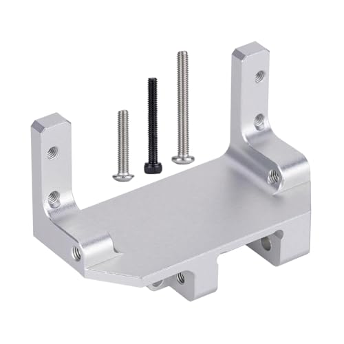 QOAKSDY RC-Cars-Upgrade Teile Für SCX10 III Für TRX4 1/10 RC Crawler Auto Metall Upgrade Teile Portal Achse Servo Halterung Ständer Ersatz(Silver) von QOAKSDY
