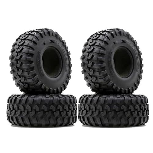QOAKSDY RC-Cars-Upgrade Teile Für Trxs, Für Trx4, Für Axial, Für SCX10 90047 D90 D110 TF2 RR10, 130 Mm, 2, Zoll, Gummifelsenreifen, Reifen Für 1:10 RC-Upgrades, Teile, Zubehör(4pcs) von QOAKSDY