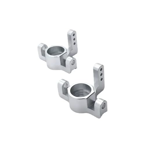 QOAKSDY RC-Cars-Upgrade Teile Für WLtoys 1/10 104009 1/12 12401 12402-A 12403 12404 12409 Fernbedienung Auto Metall Upgrade Front Steering Cup RC Teile(White) von QOAKSDY