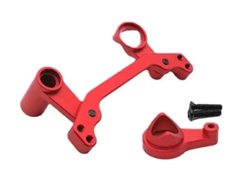 QOAKSDY RC-Cars-Upgrade Teile Für WLtoys 1/10 104072 104001 104002 RC Ersatzteile Metall Upgrade Lenkung Montage Änderung Zubehör(Red) von QOAKSDY