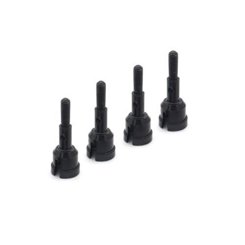 QOAKSDY RC-Cars-Upgrade Teile Für WLtoys 1/18 A959 A969 A979 A949-30 4Pcs RC Metall Klettern Rad Sitz Welle Upgrade Teile Zubehör(Black) von QOAKSDY