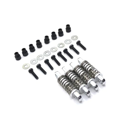 QOAKSDY RC-Cars-Upgrade Teile Für WLtoys 1/28 284131 K969 K979 K989 K999 P929 P939 RC Metall Upgrade Stoßdämpfer Modifizierte Teile(Silver) von QOAKSDY