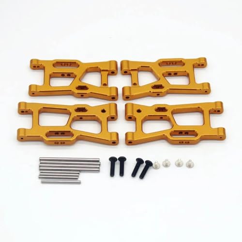 QOAKSDY RC-Cars-Upgrade Teile Für Wltoys 124008 124010 144001 144002 144010 144016 144018 124016 124017 124018 124019 RC Fernbedienung Auto Schaukel Arm Upgrade Teile(Yellow) von QOAKSDY