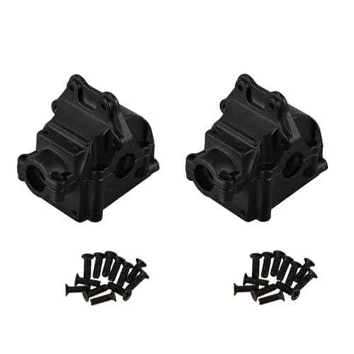 QOAKSDY RC-Cars-Upgrade Teile Für Wltoys 144001 144002 144010 124016 124017 124018 124019 RC Metall Getriebe Shell Differential Gehäuse Box Upgrades Teile(Black,2pcs) von QOAKSDY