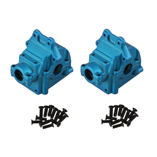 QOAKSDY RC-Cars-Upgrade Teile Für Wltoys 144001 144002 144010 124016 124017 124018 124019 RC Metall Getriebe Shell Differential Gehäuse Box Upgrades Teile(Blue,2pcs) von QOAKSDY