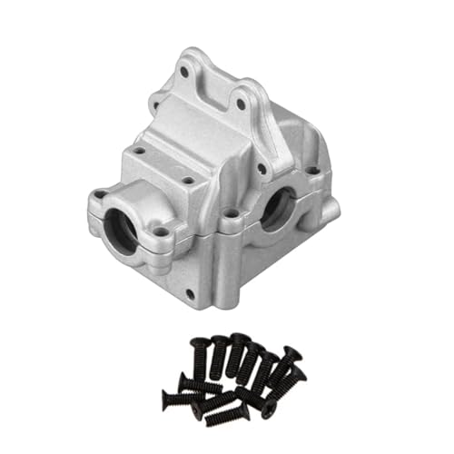 QOAKSDY RC-Cars-Upgrade Teile Für Wltoys 144001 144002 144010 124016 124017 124018 124019 RC Metall Getriebe Shell Differential Gehäuse Box Upgrades Teile(Silver,1pcs) von QOAKSDY