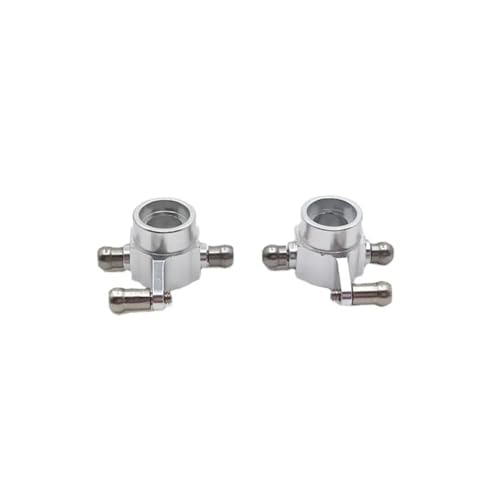 QOAKSDY RC-Cars-Upgrade Teile Für Wltoys 284131 K969 K979 K989 K999 P929 P939 2 Pcs Metall Hinten Lenkung Tasse 1/28 RC Auto Geändert Upgrade Teile(Silver) von QOAKSDY
