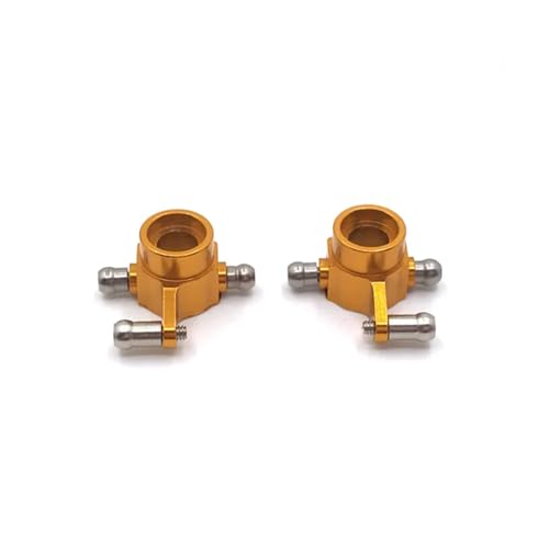 QOAKSDY RC-Cars-Upgrade Teile Für Wltoys 284131 K969 K979 K989 K999 P929 P939 2 Pcs Metall Hinten Lenkung Tasse 1/28 RC Auto Geändert Upgrade Teile(Yellow) von QOAKSDY